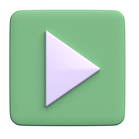 Play Button  3D Icon