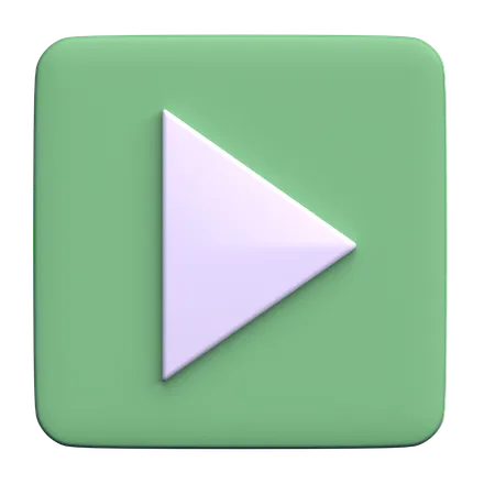 Play Button  3D Icon