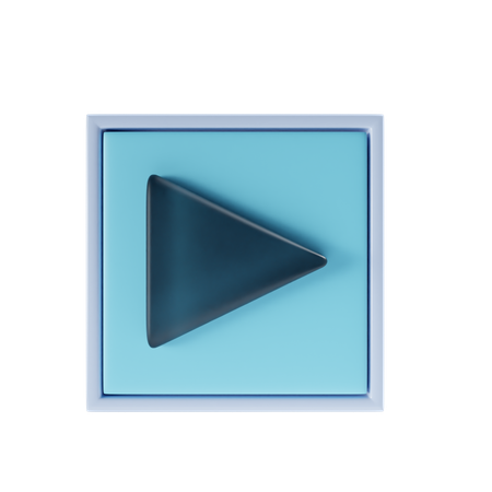 Play Button  3D Icon