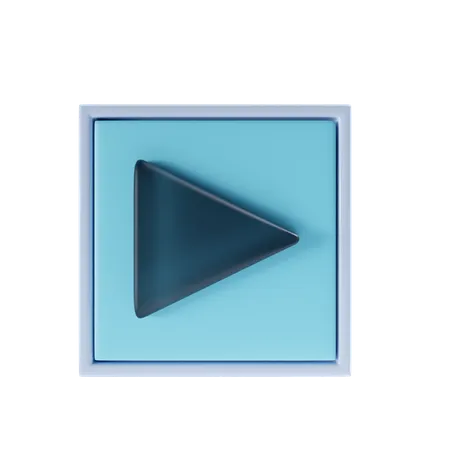 Play Button  3D Icon