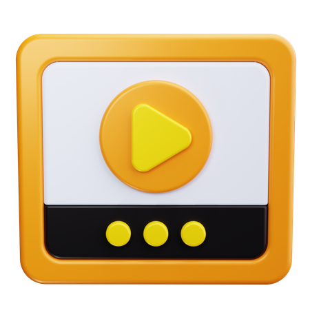 Play Button  3D Icon