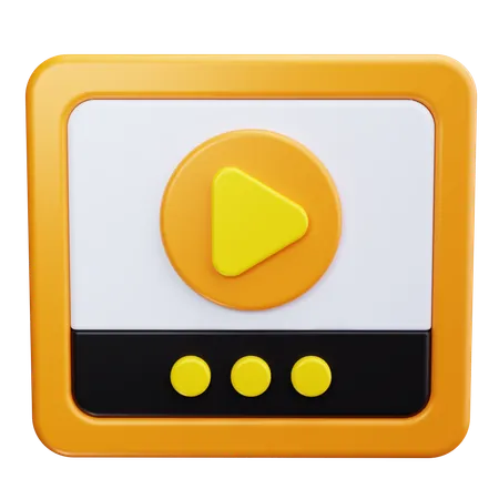 Play Button  3D Icon