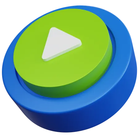 Play Button  3D Icon