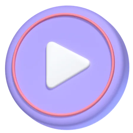 Play Button  3D Icon