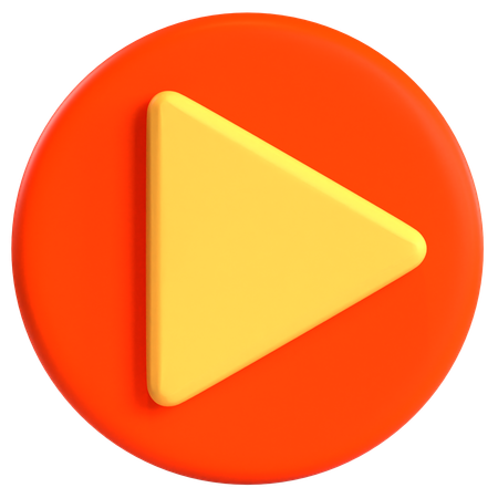 Play Button  3D Icon