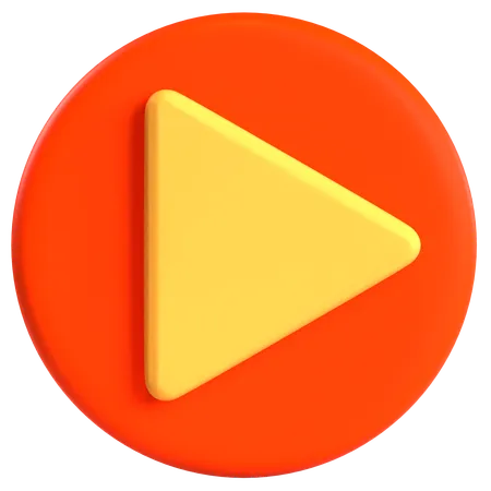 Play Button  3D Icon