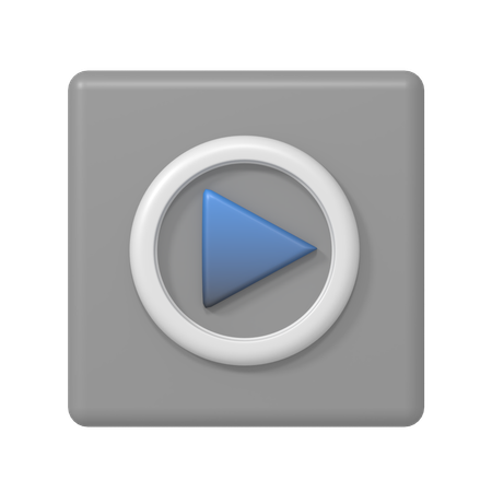 Play Button  3D Icon