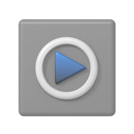 Play Button  3D Icon