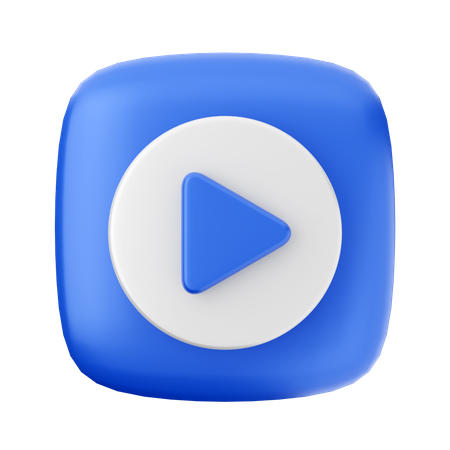 Play Button  3D Icon