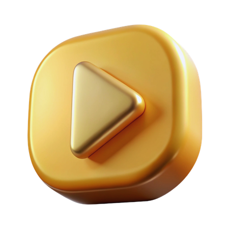 Play Button  3D Icon