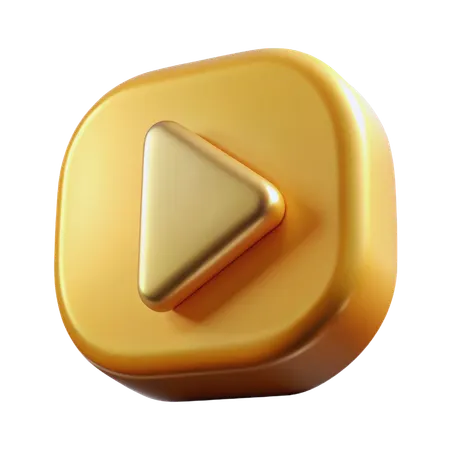 Play Button  3D Icon