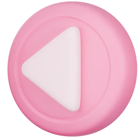 Play Button  3D Icon