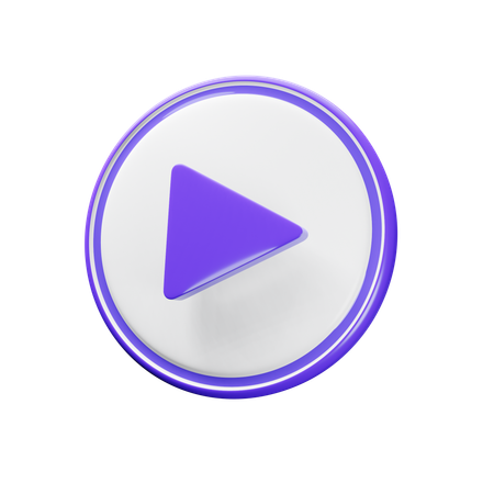 Play Button  3D Icon