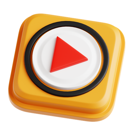 Play Button  3D Icon