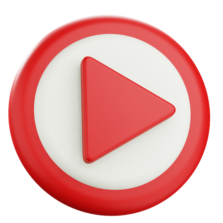 Play Button  3D Icon