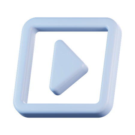 Play Button  3D Icon
