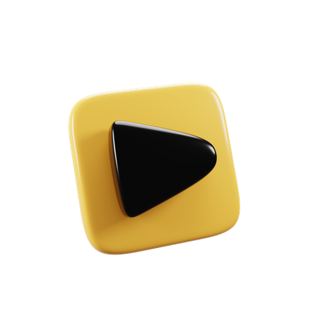 Play Button  3D Icon