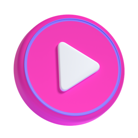 Play Button  3D Icon