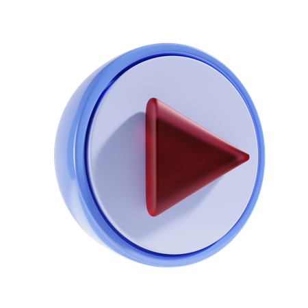 Play Button  3D Icon