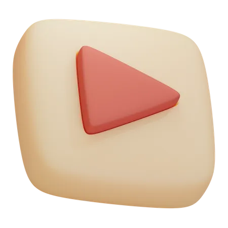 Play Button  3D Illustration