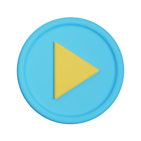Play button 3D Illustration