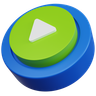 graphics of video play button