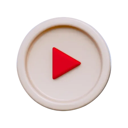 Play Button 3D Icon
