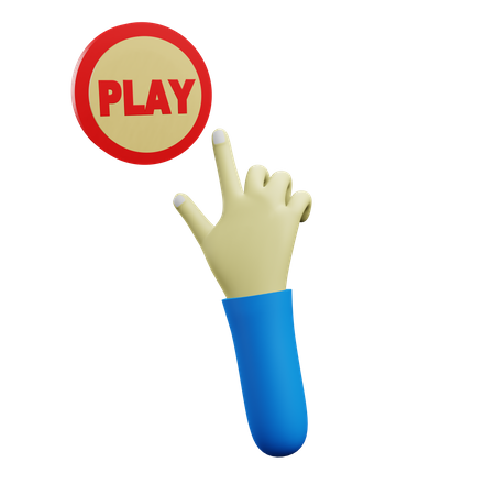 Play Click  3D Icon
