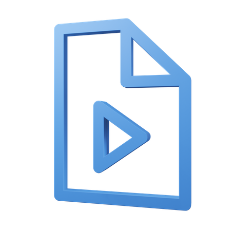 Play file  3D Icon