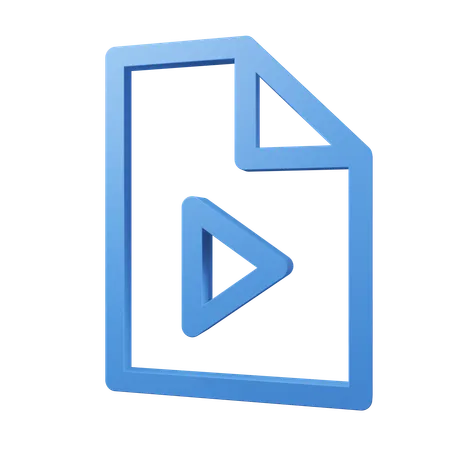 Play file  3D Icon