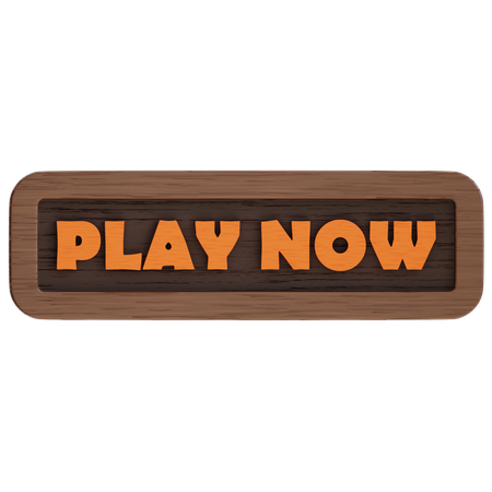 Play Now Button  3D Icon