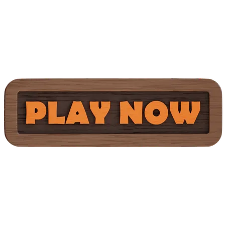 Play Now Button  3D Icon