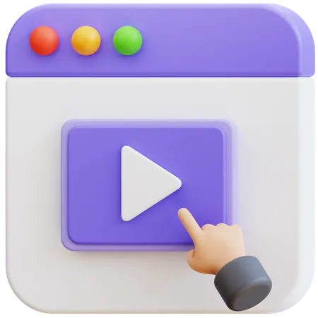 Play Video  3D Icon