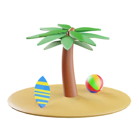 Playa  3D Icon