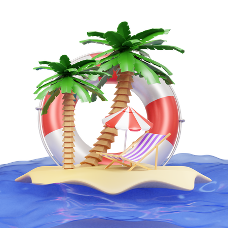 Playa  3D Icon