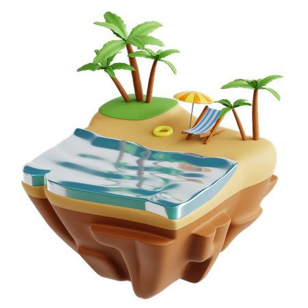 Playa  3D Icon