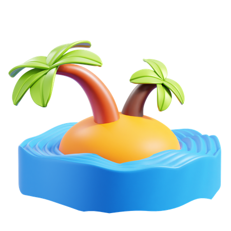 Playa  3D Icon