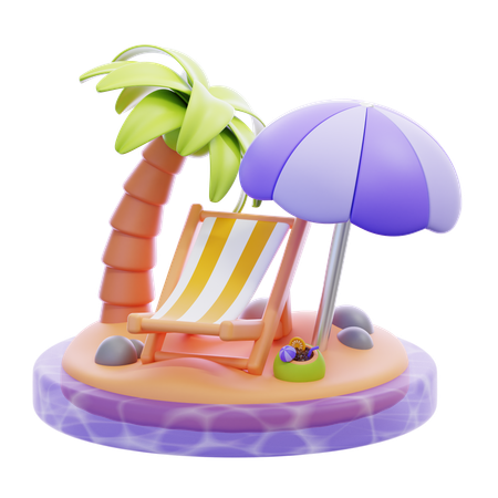 Playa  3D Icon