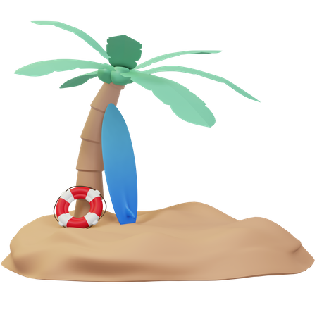Playa  3D Icon