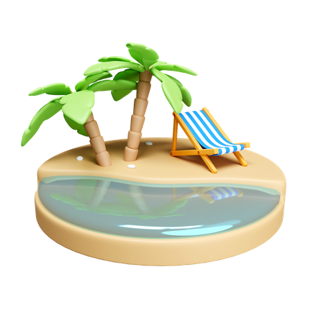 Playa  3D Icon