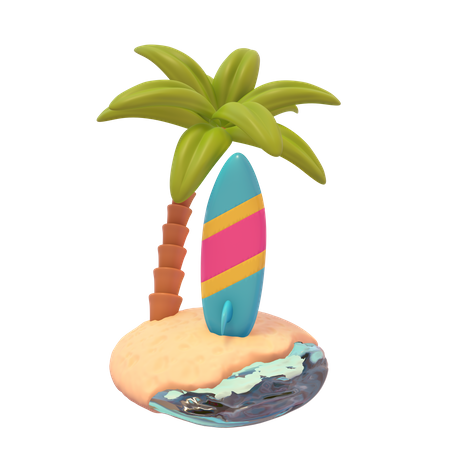 Playa  3D Icon