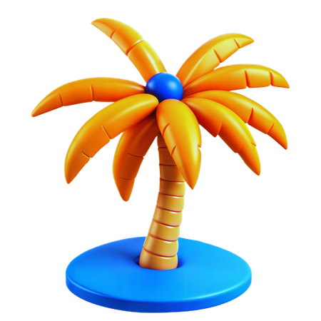 Palmera de playa  3D Icon