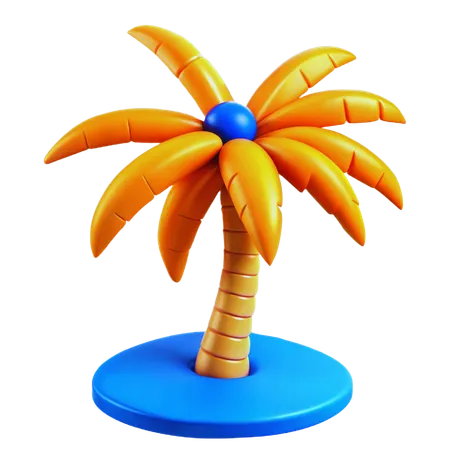 Palmera de playa  3D Icon