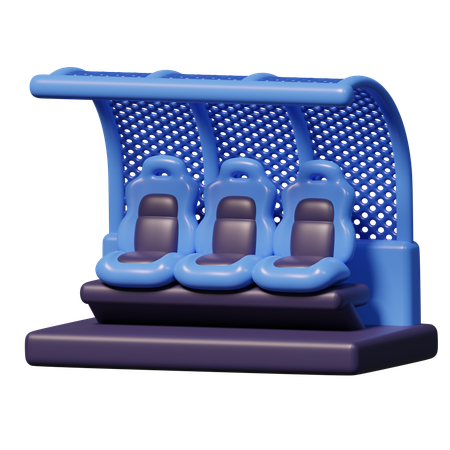 選手ベンチ  3D Icon