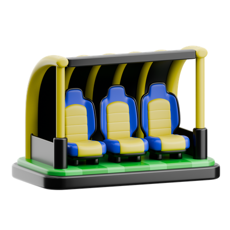 Player Bench  3D Icon