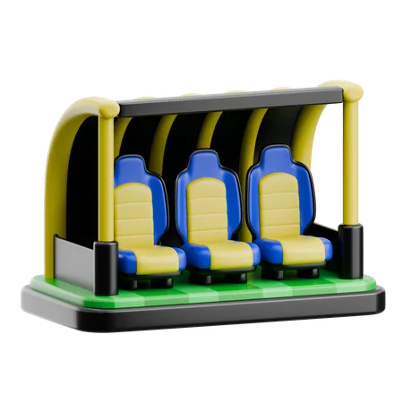 Player Bench  3D Icon