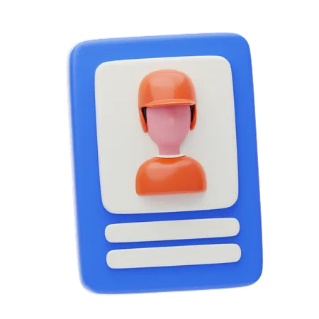 Player Card  3D Icon