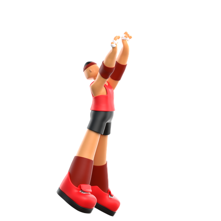 Player Catch  3D Icon