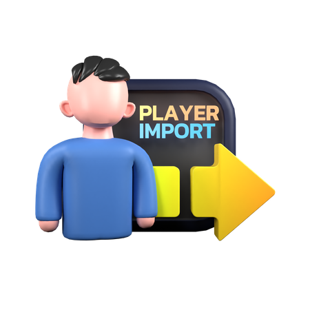 Player import  3D Icon