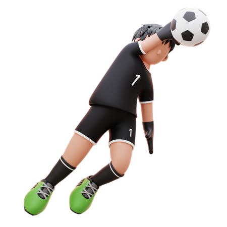 Player Kicks The Ball  3D Icon